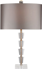 Stacked Crystal Bud Vase