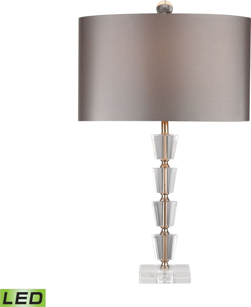 Stacked Crystal Bud Vase Led Lamp