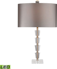 Stacked Crystal Bud Vase Led Lamp