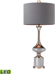 Gold Fluted Neck Led Lamp