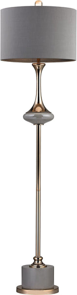 Gold Fluted Neck Floor Lamp