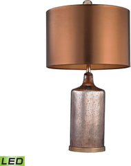 Copper Mercury Led Lamp With Metallic Shade