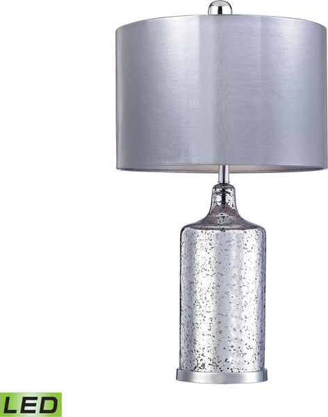 Silver Mercury Led Lamp With Metallic Shade