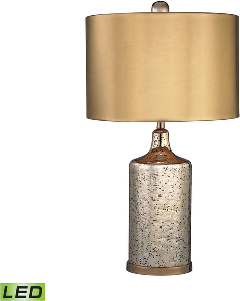 Gold Mercury Led Lamp With Metallic Shade