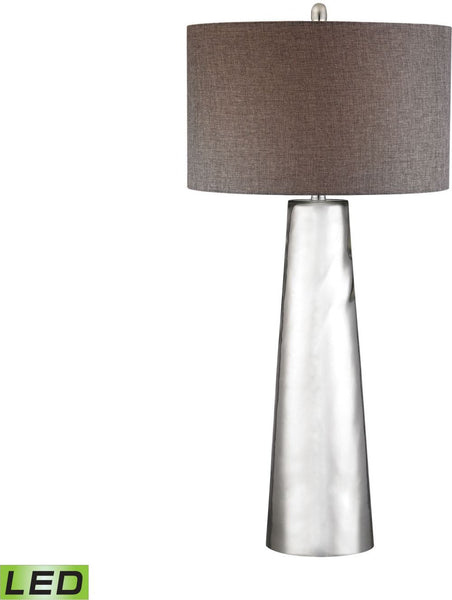Tapered Cylinder Mercury Glass Led Table Lamp