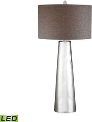 Tapered Cylinder Mercury Glass Led Table Lamp