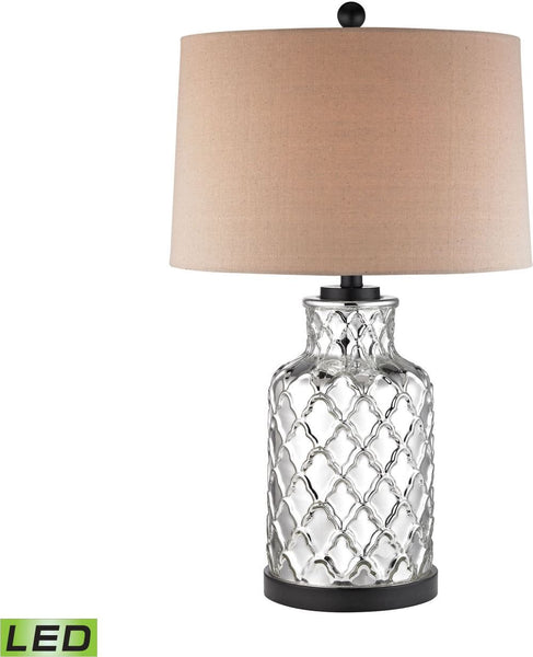 Mercury Quatrefoil Led Jug Lamp