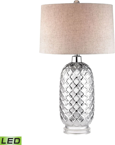 Chrome Quatrefoil Led Lamp