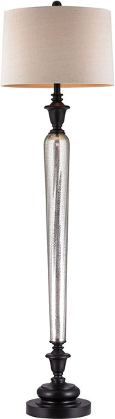 Mercury Glass Column Floor Lamp