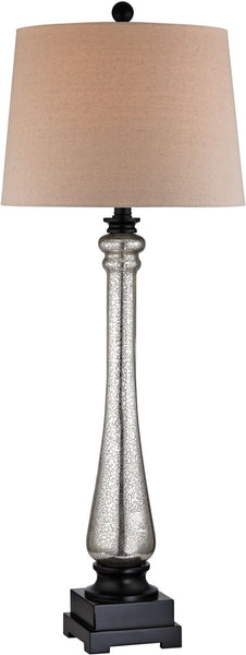 Mercury Glass Column Lamp
