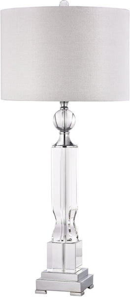 Embellished Crystal Column Lamp