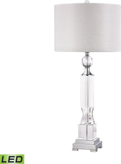 Embellished Crystal Column Led Lamp
