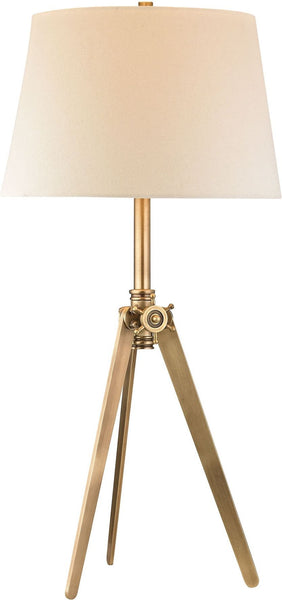 Brass Pointed Tripod Lamp