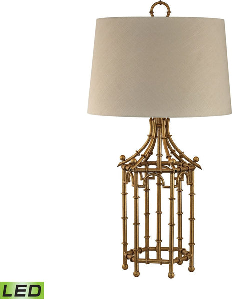 Bamboo Birdcage Led Lamp
