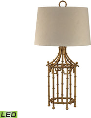 Bamboo Birdcage Led Lamp