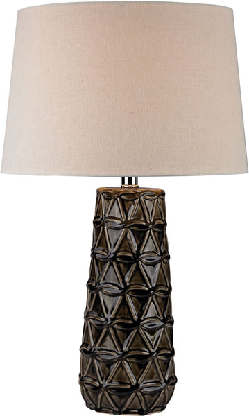 Stacked Brown Pedals Table Lamp