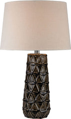Stacked Brown Pedals Table Lamp