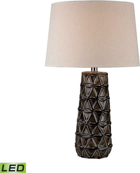 Stacked Brown Pedals Led Table Lamp
