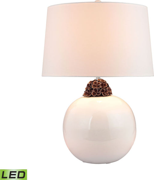 Embellished Neck Ceramic Led Lamp