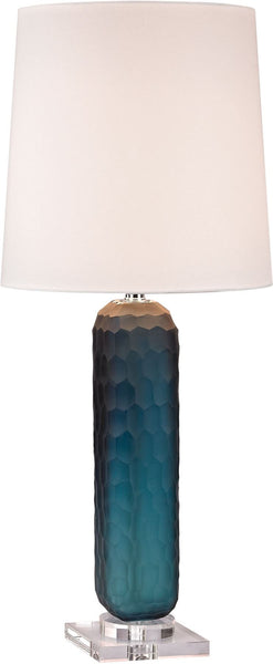 Blue Glass Batton Lamp