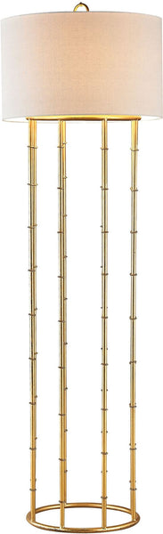 Brunei 1 Light Floor Lamp In Gold Leaf