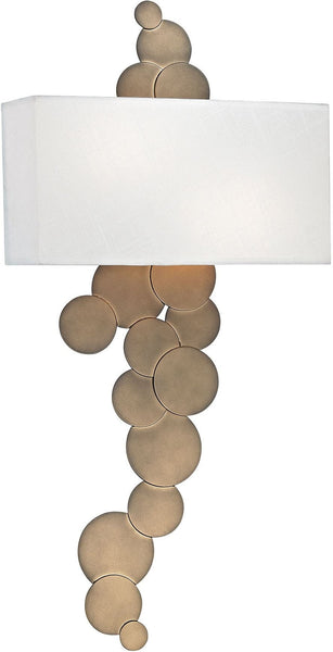 Holepunch 2 Light Wall Sconce In Gold Leaf