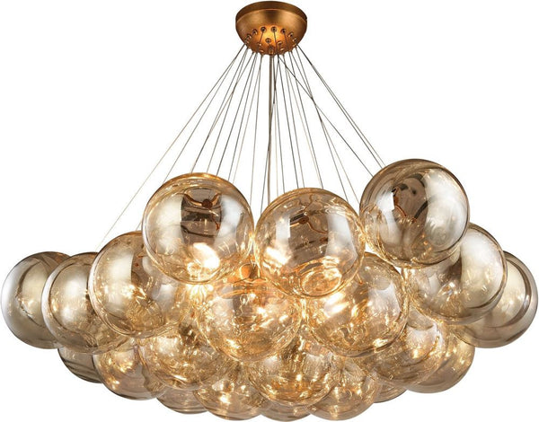 Cielo 6 Light Chandelier In Antique Gold Leaf