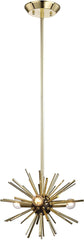 Starburst 3 Light Pendant In Gold
