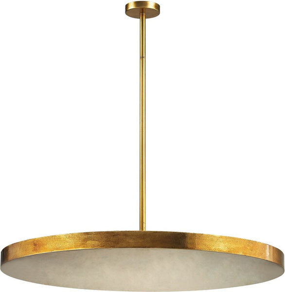 Laigne 4 Light Disc Pendant In Gold Leaf