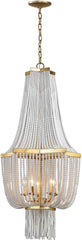 Chaumont 5 Light Chandelier In Antique Gold Leaf