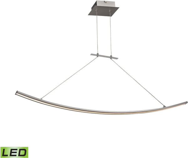 Bow 28 Watt Led Pendant In Aluminum