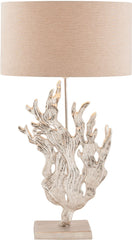 Sea Flora 1 Light Table Lamp In Textured Nickel