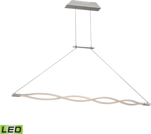 Twist 36 Watt Led Pendant In Aluminum