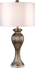 Ribbed Tulip Table Lamp In Copper