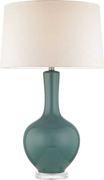 Judith 1 Light Table Lamp In Teal