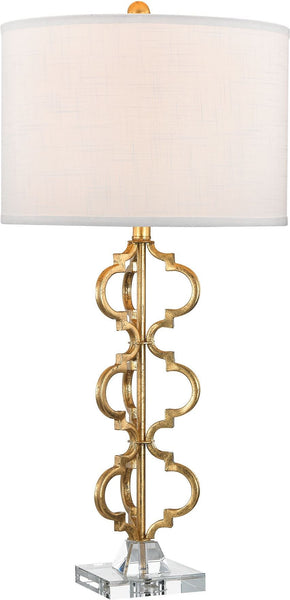 Castile 1 Light Table Lamp In Gold Leaf