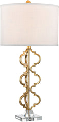 Castile 1 Light Table Lamp In Gold Leaf