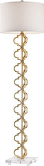Castile 1 Light Floor Lamp In Gold Leaf