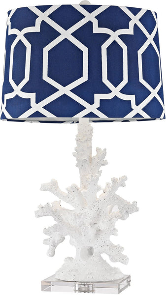 Trunk Bay 1 Light Table Lamp In Gloss White
