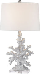 Trunk Bay 1 Light Table Lamp In Silver