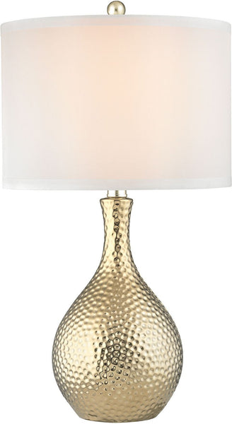 Soleil 1 Light Table Lamp In Gold Plate