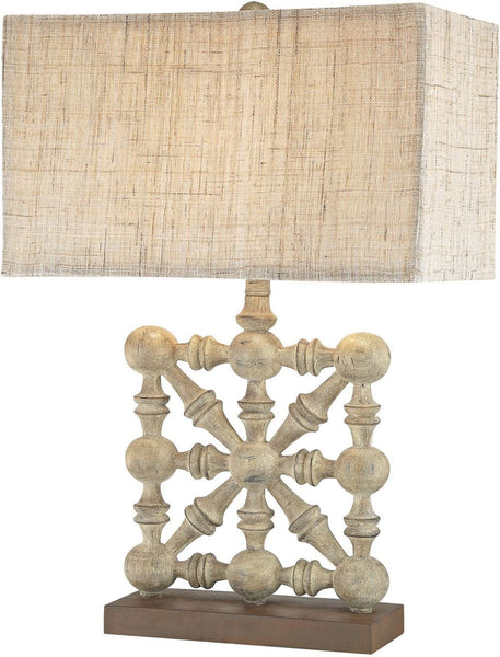 Biscay 1 Light Table Lamp In Castlebawn Stone