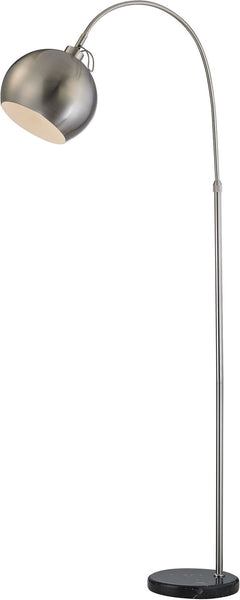 Nolita Floor Lamp In Brushed Nickel and Black