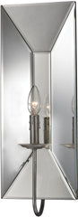 Bureau 1 Light Wall Sconce In Silver Leaf
