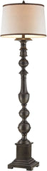 Leopold 1 Light Floor Lamp In Dark Stained Mahogany