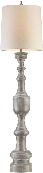 Lillehammer 1 Light Floor Lamp In Grey White Wash