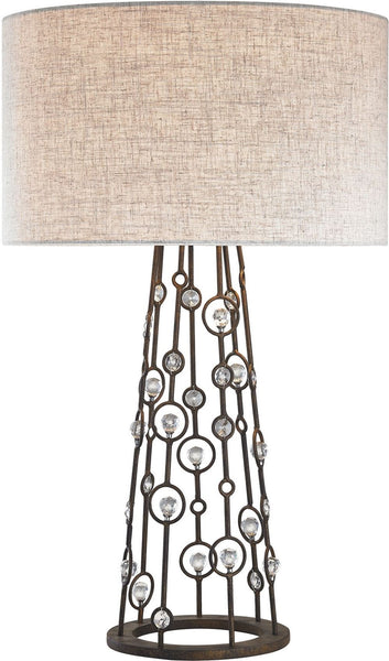 Boheme 2 Light Table Lamp In Burnley Bronze
