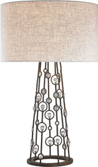 Boheme 2 Light Table Lamp In Burnley Bronze