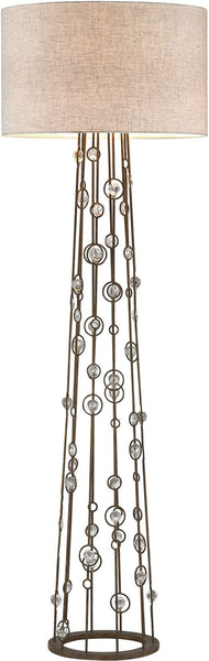 Boheme 2 Light Floor Lamp In Burnley Bronze