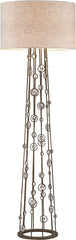 Boheme 2 Light Floor Lamp In Burnley Bronze